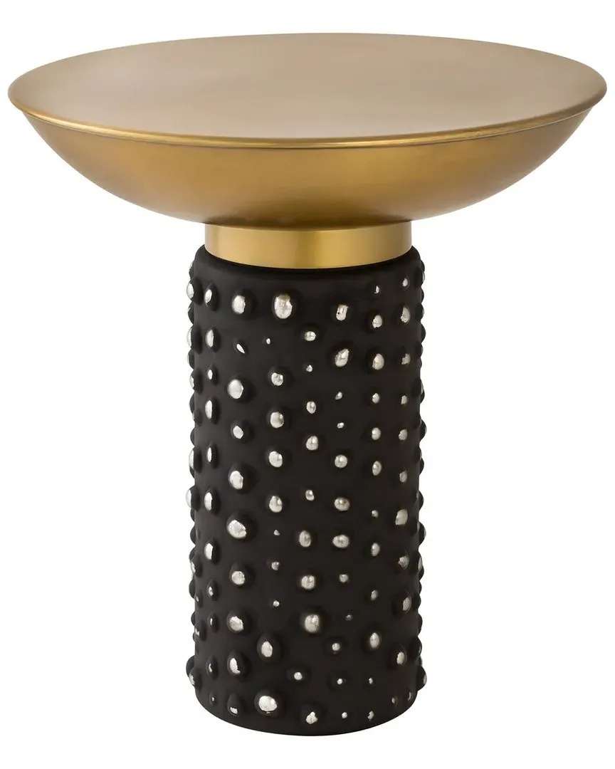 Blaze Glass Side Table - Antique Brass, Glass image