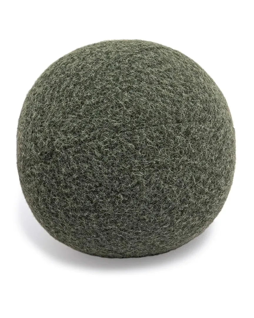 Boba Long Mohair 14in Pillow - Green