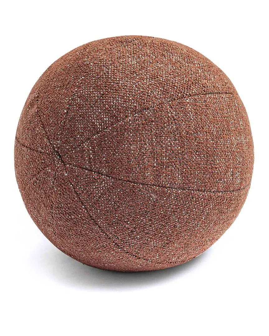 Boba Sedona Basketweave Textured 14in Pillow - Red, Chenille image