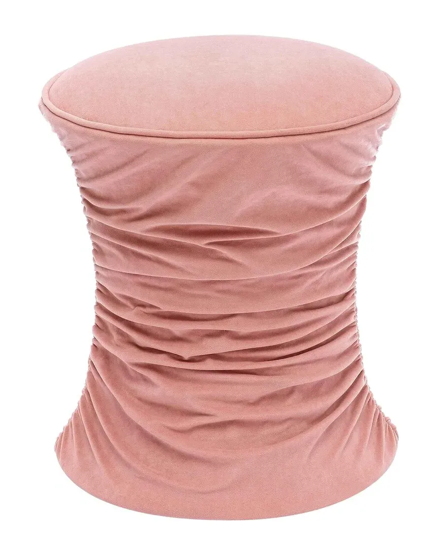 Bounce Ruched Adjustable Ottoman - Pink, Velvet image