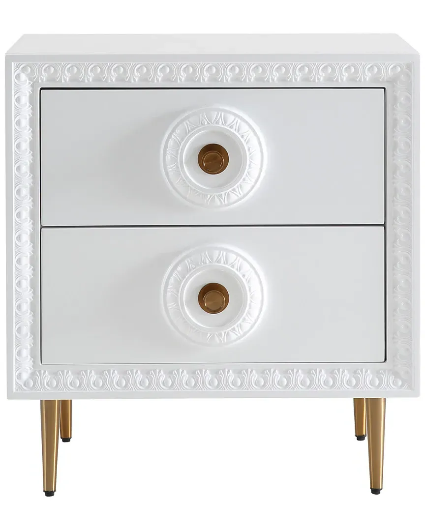 Bovey Side Table with Storage - White, Lacquer image