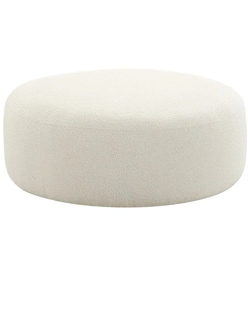 Broohah Square Ottoman - Cream, Boucle