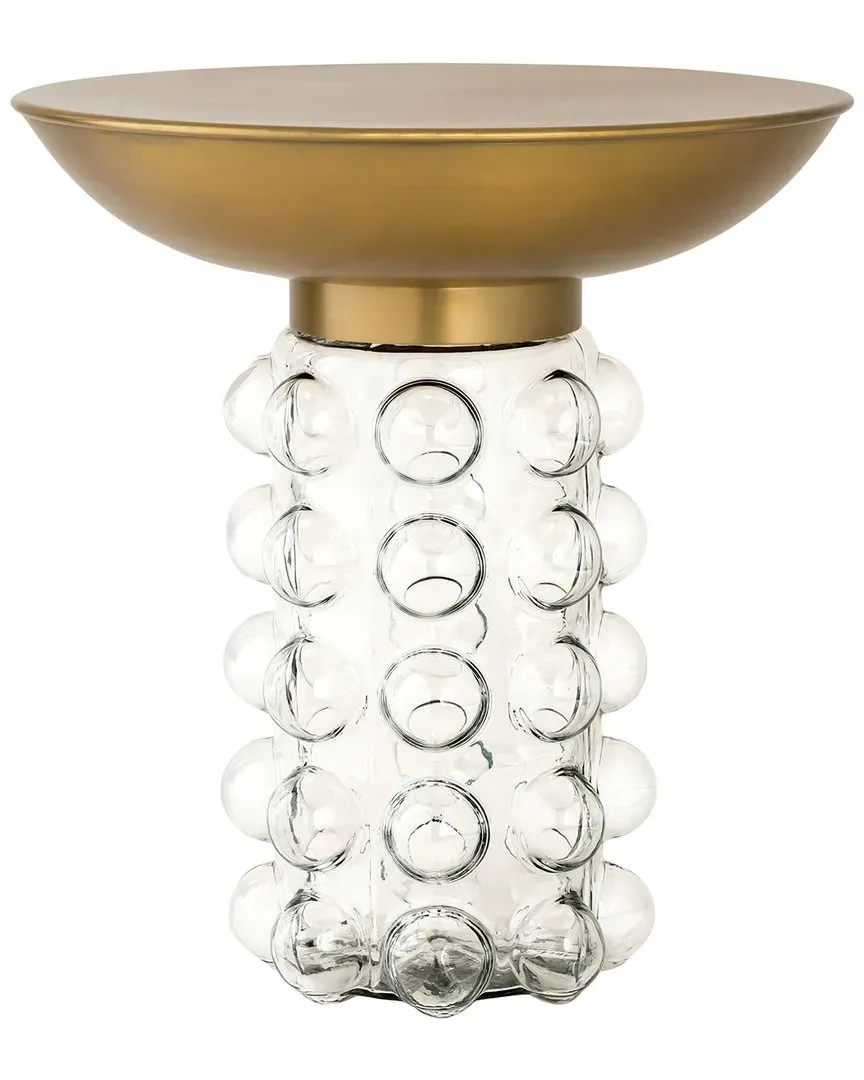 Bubble Glass Side Table - Gold image