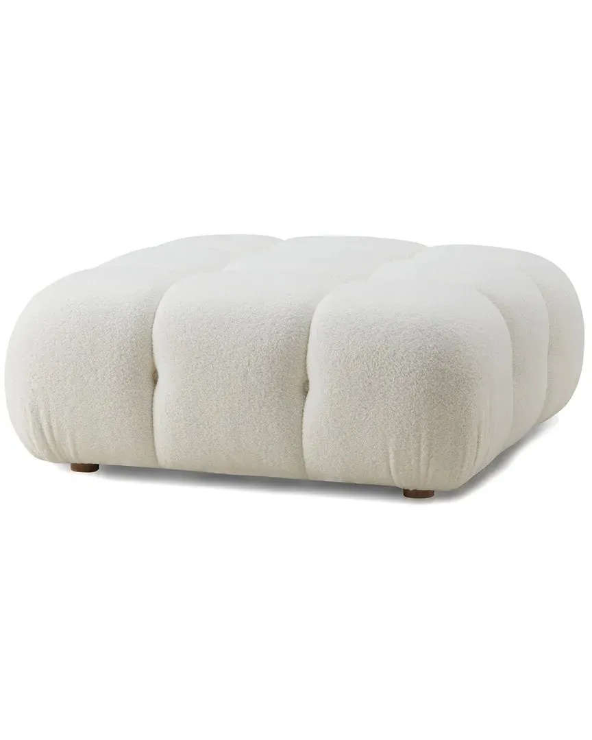 Calliope Modular Ottoman - Cream, Vegan Shearling image
