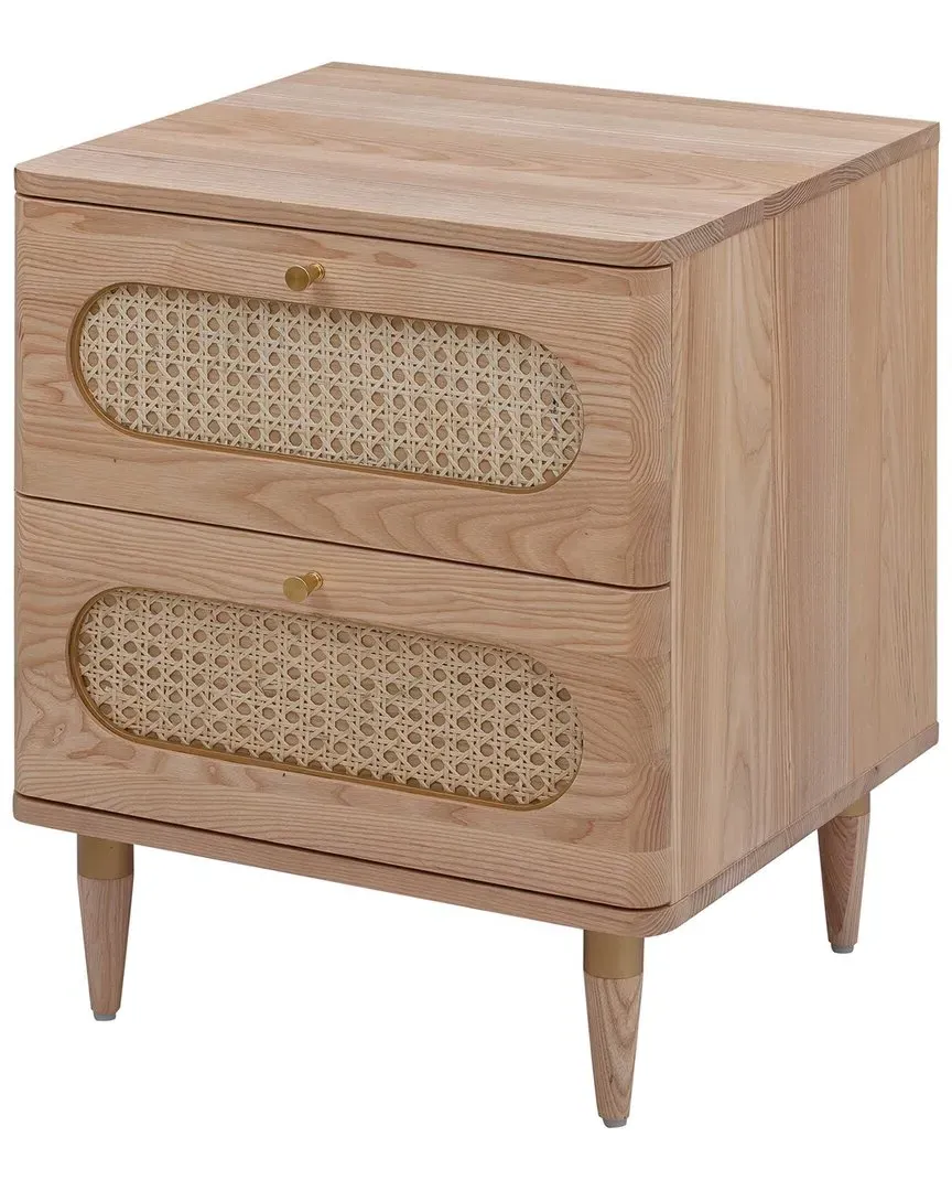 Carmen Cane Nightstand - Natural Ash image