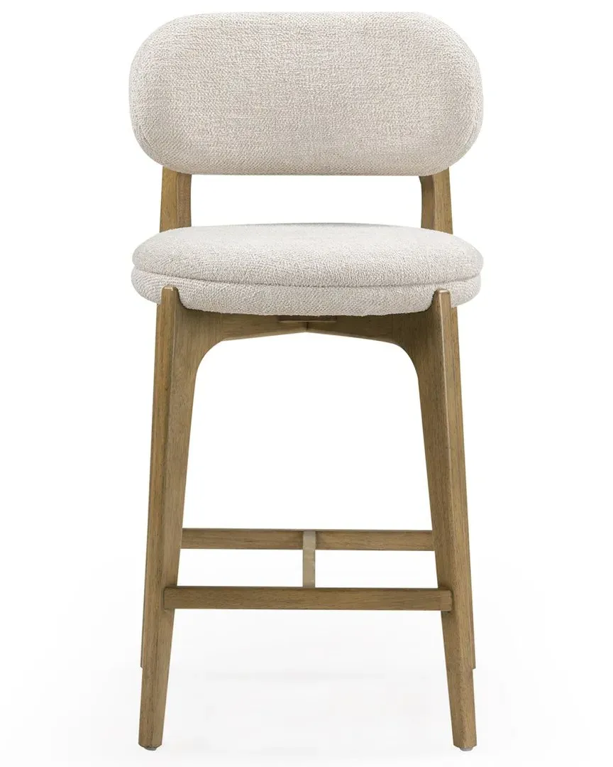 Carnation Performance Fabric Counter Stool - Cream image