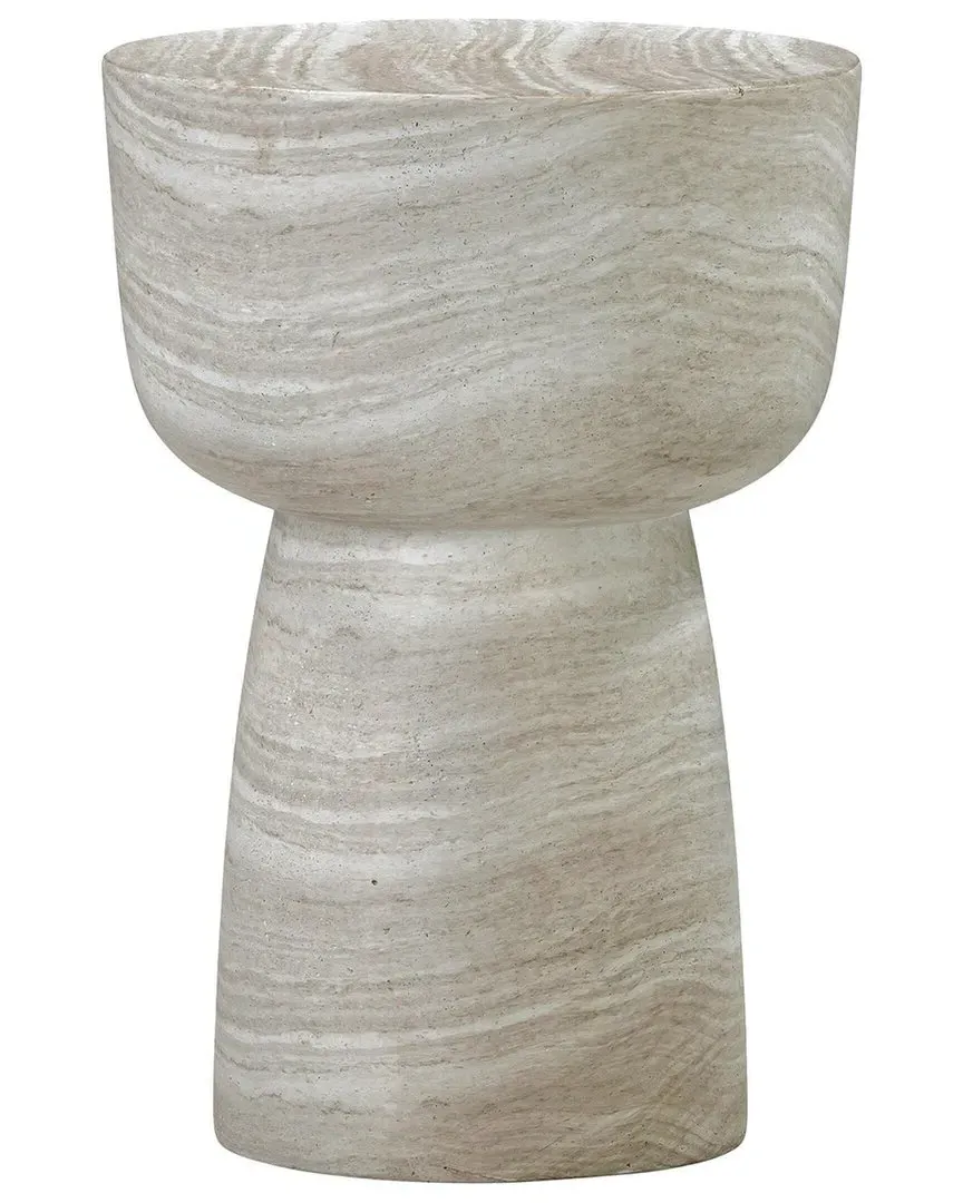 Charra Indoor/Outdoor Side Table - Travertine, Concrete