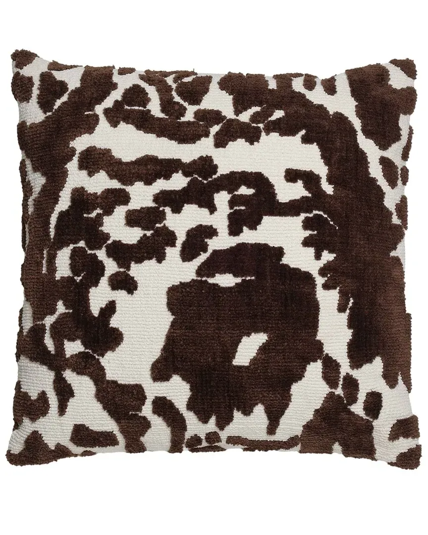 Coast Tufted 26in Square Pillow - Chocolate Brown, Cotton image