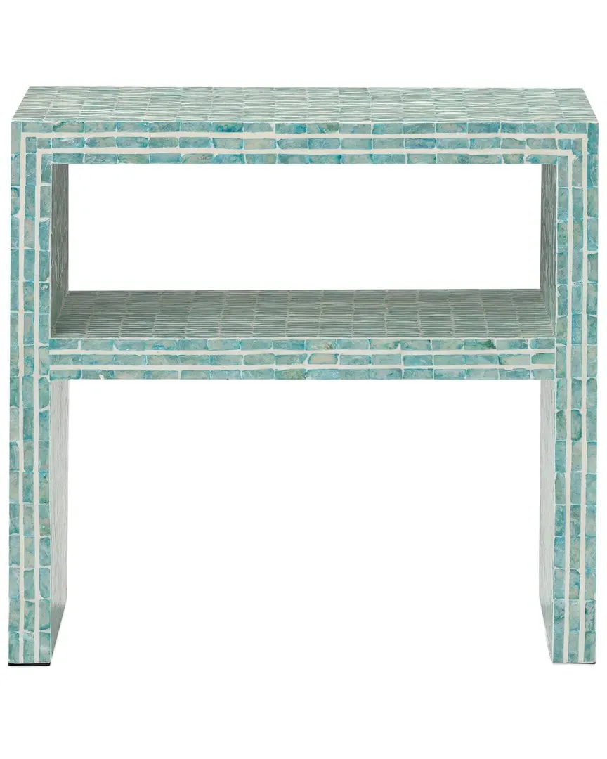 Derry Capiz Shell Nightstand - Blue image