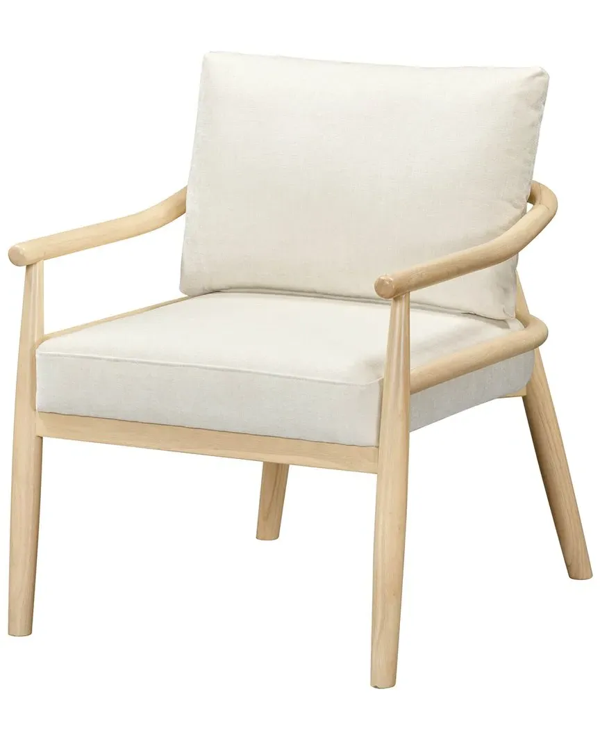Dixie Chenille Velvet Accent Chair - Cream image