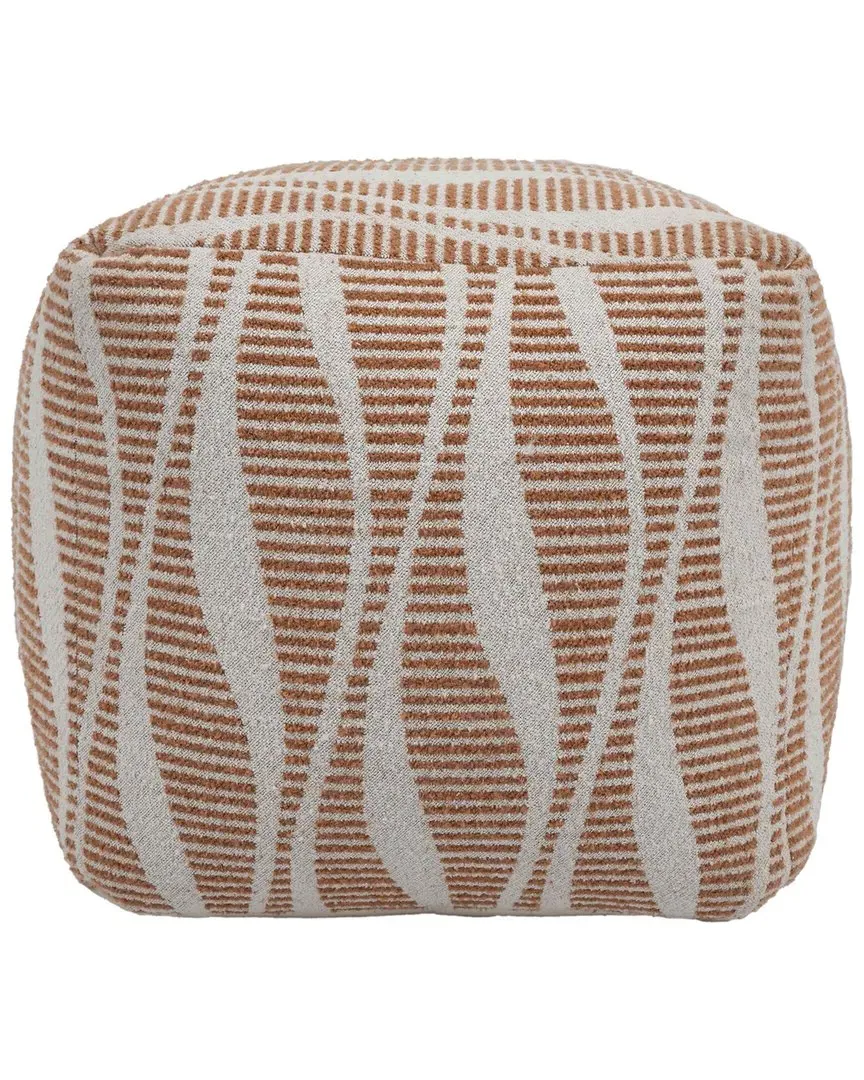Ember Woven Pouf - Cream, Cotton image