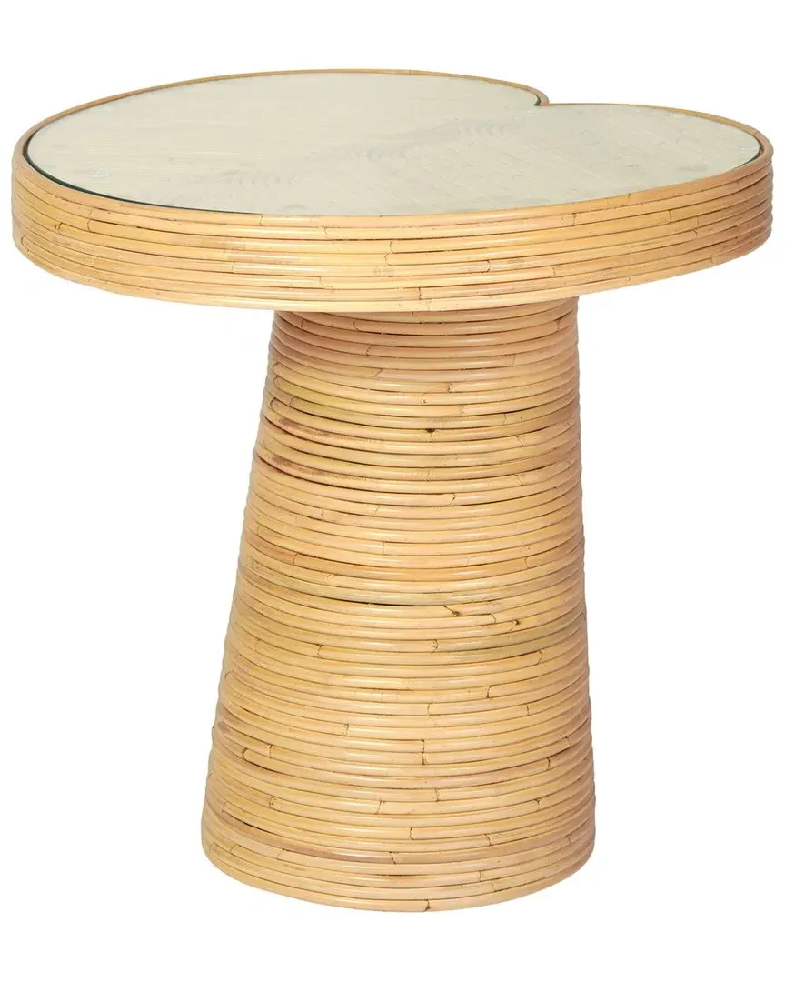 Felicia Short Lilypad Side Table - Natural, Rattan image