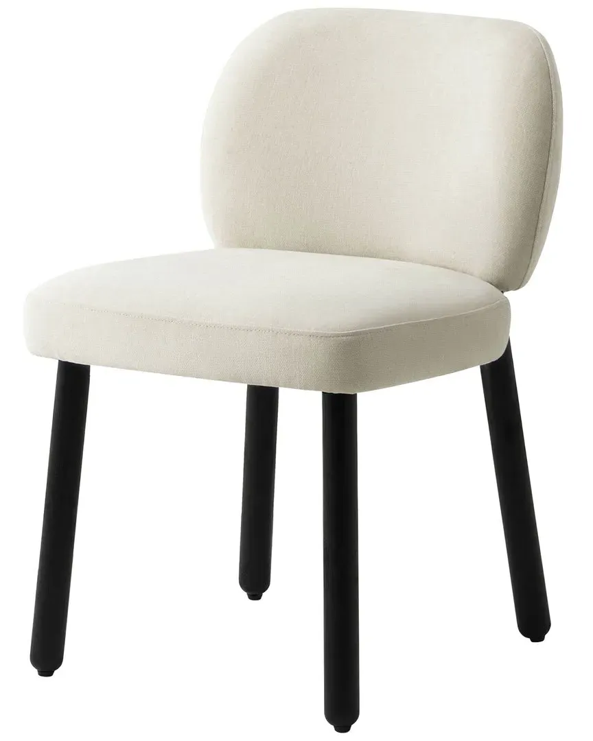 Foxy Basketweave Chenille Dining Chair - Cream image