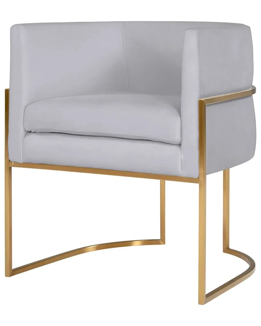 Giselle Dining Chair - Grey, Velvet image