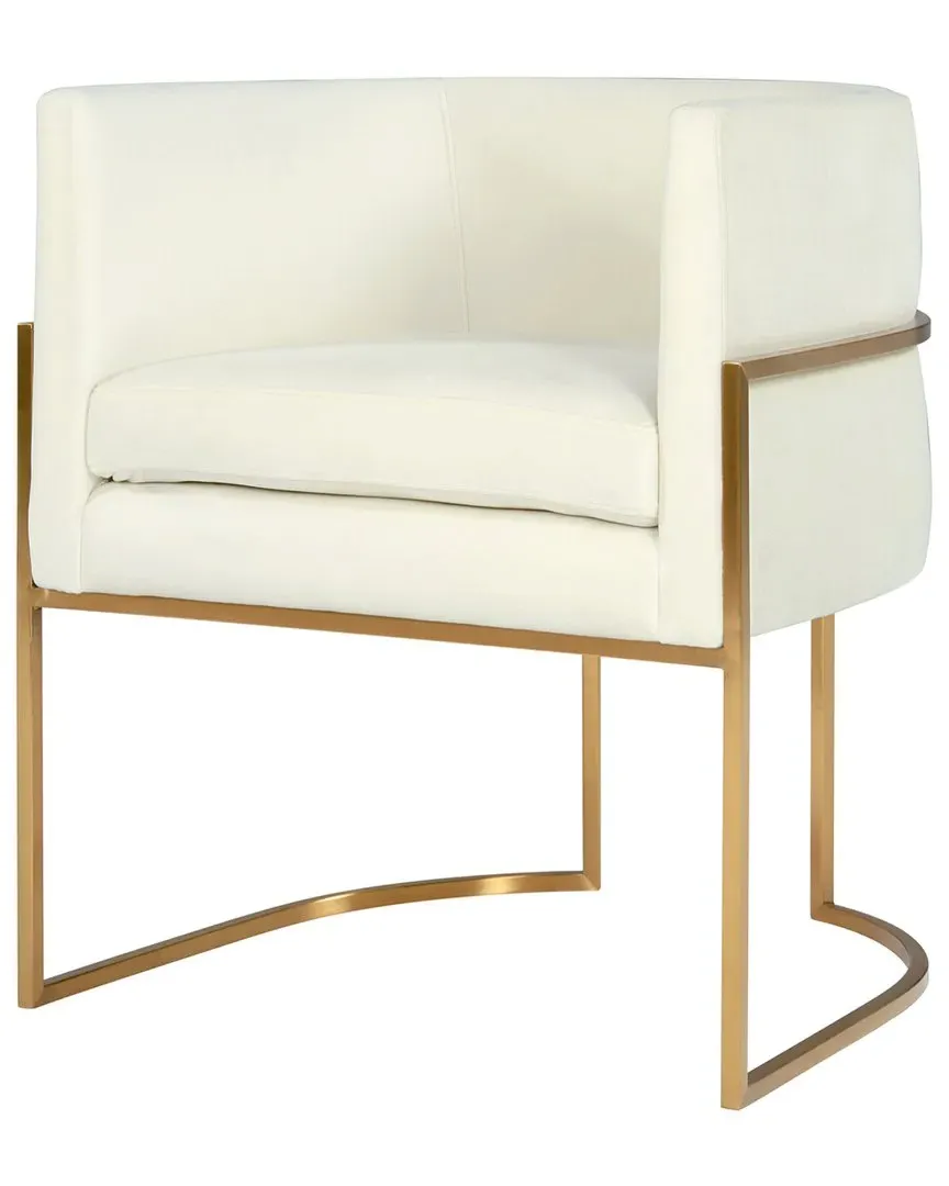 Giselle Velvet Dining Chair - Cream