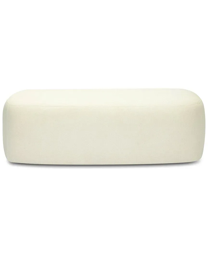 Graceland Faux Mohair Bench - Cream image