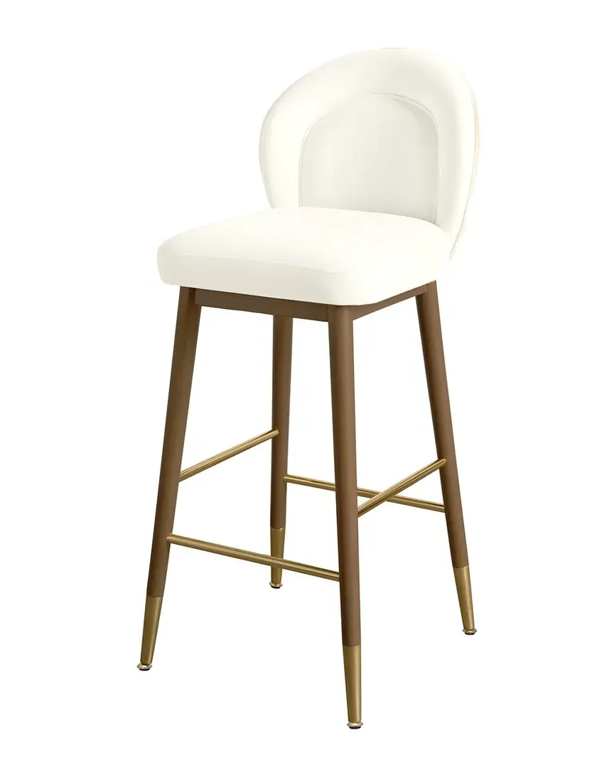 Hailey Counter Stool - Brown, Velvet image