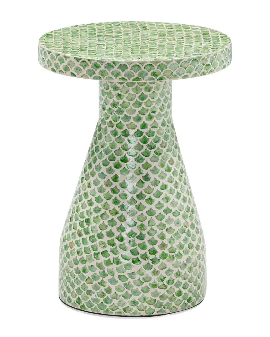 Halio Shell Side Table - Green