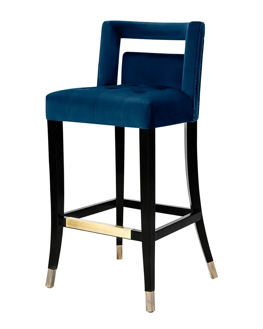 Hart Bar Stool - Navy, Velvet image