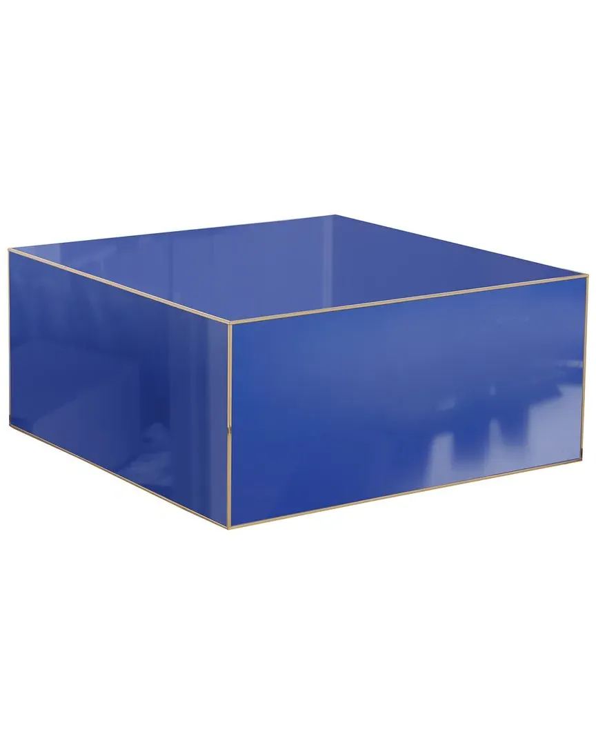 Havana Square Coffee Table - Blue, Glass image