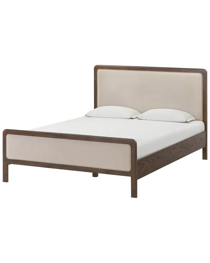 Hella Queen Size Bed Frame - Taupe, Velvet image