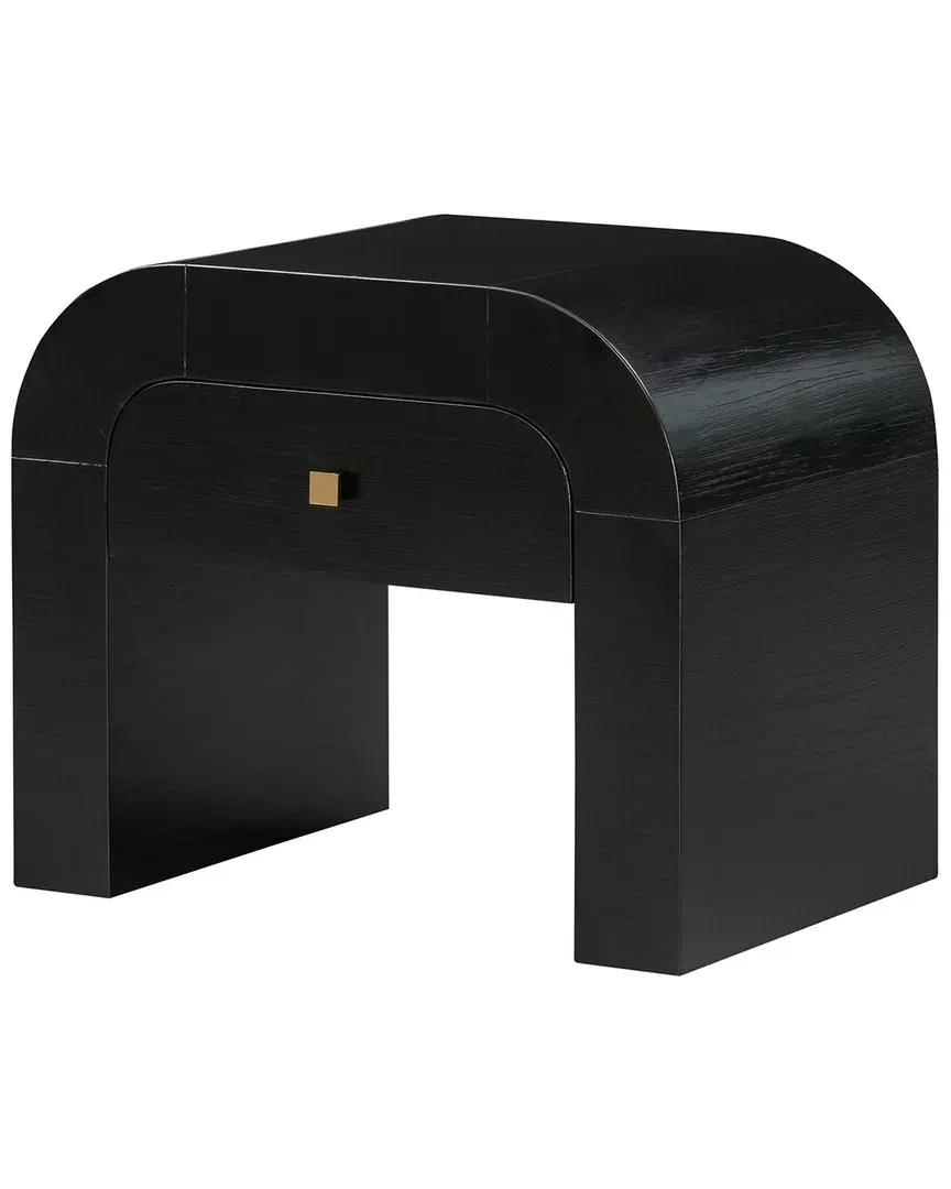 Hump Nightstand - Black, Acacia image