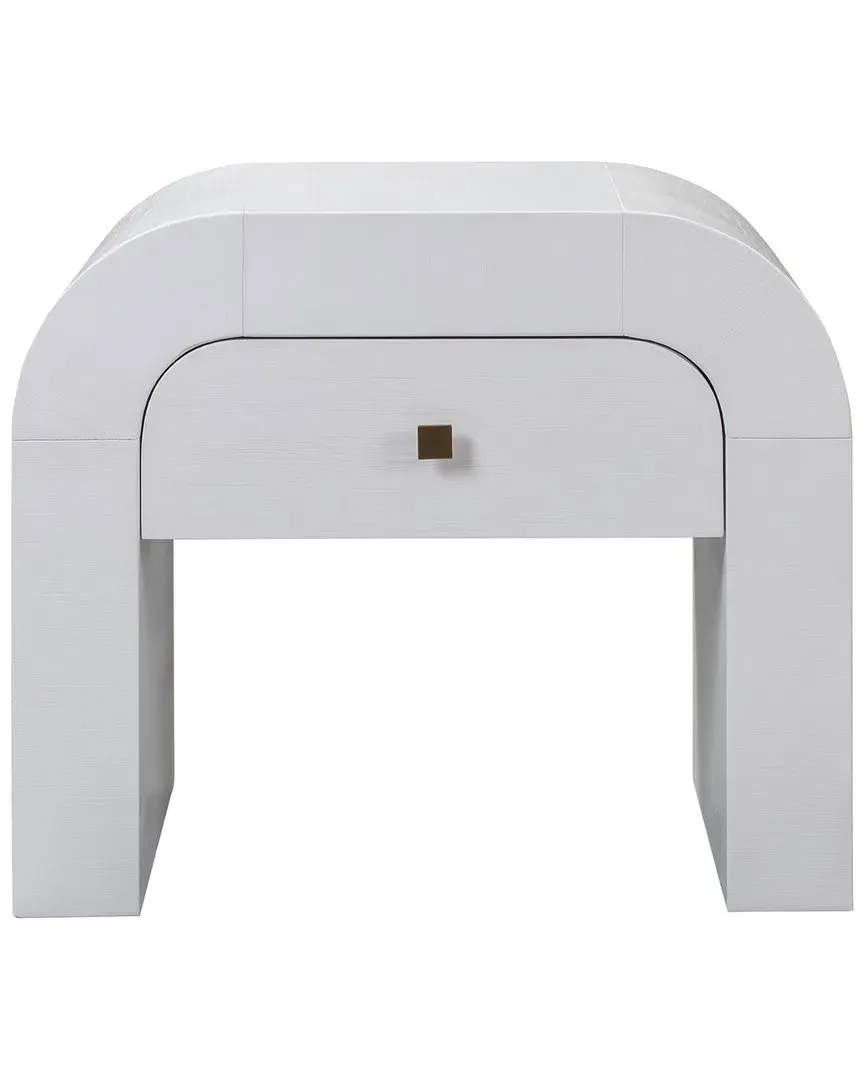 Hump Nightstand - White, Acacia image