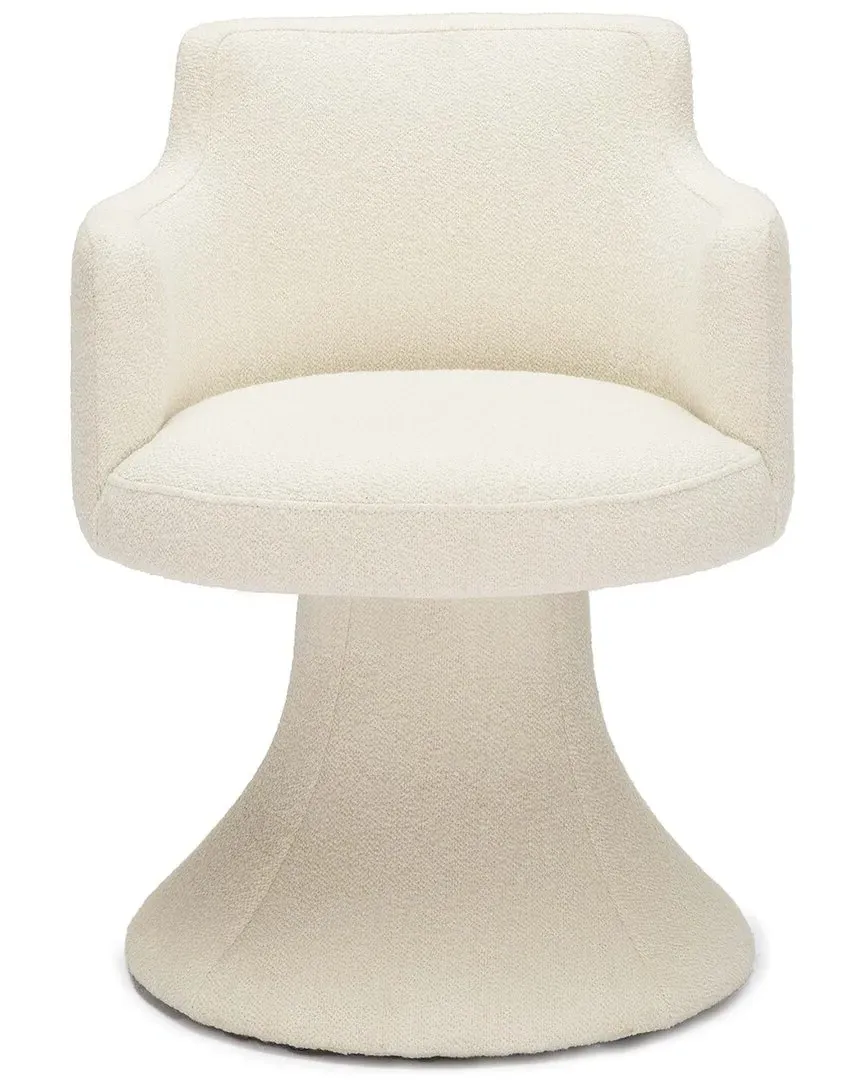 Jeffree Performance Boucle Swivel Dining Chair - Cream image