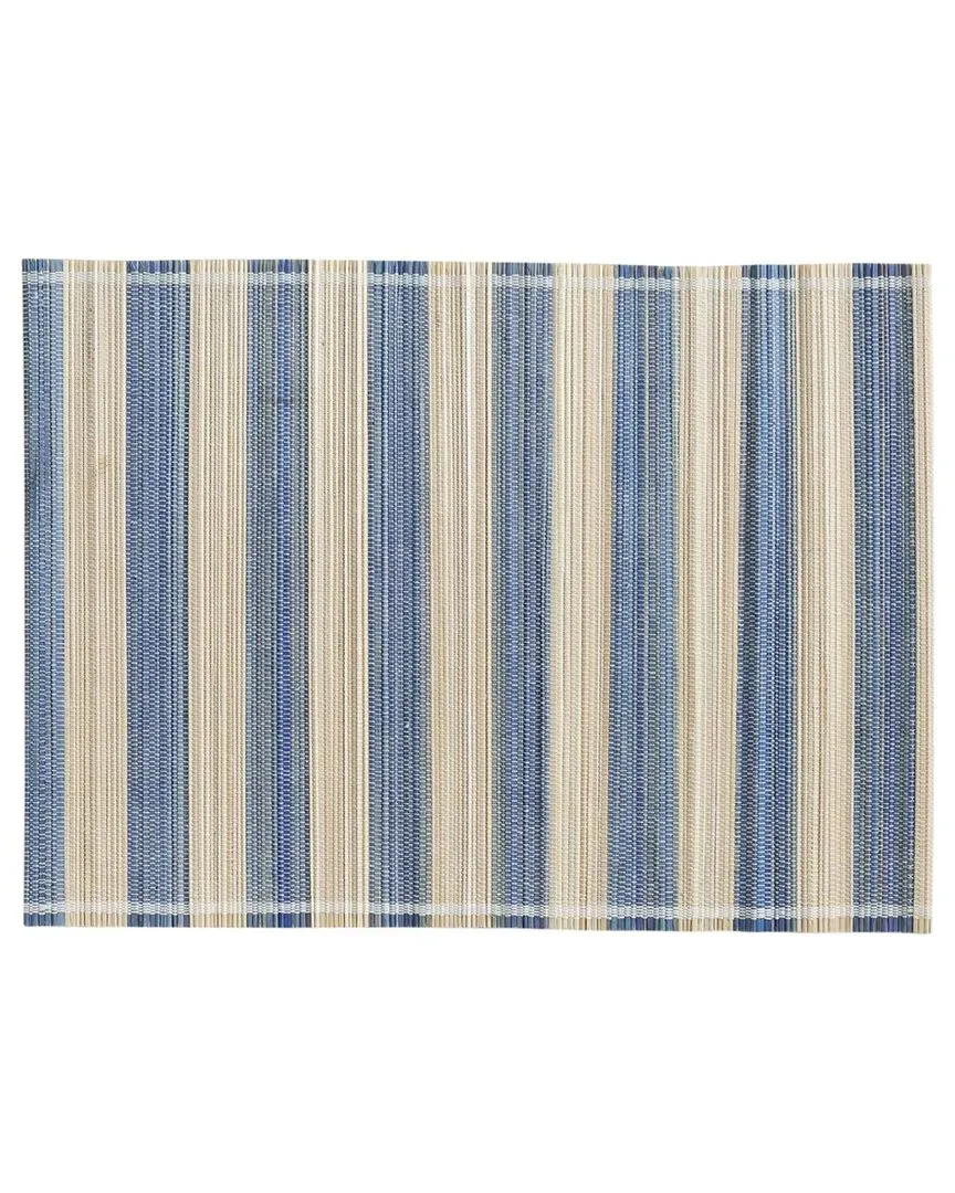 Jora Set of 4 Faded Placemats - Blue, Bamboo image