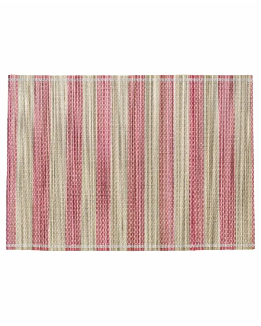 Jora Set of 4 Faded Placemats - Pink, Bamboo