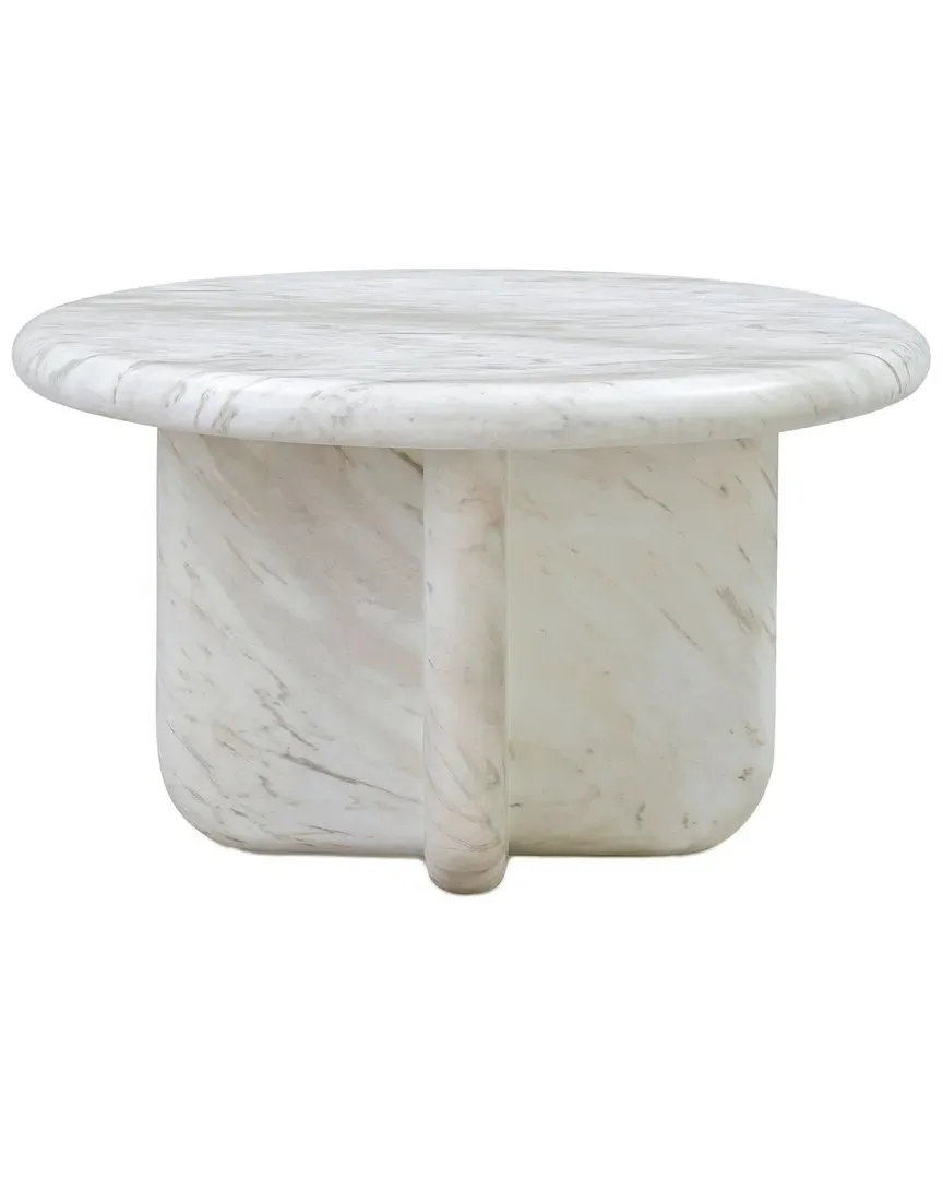 Juju 24in Tall Coffee Table - White image