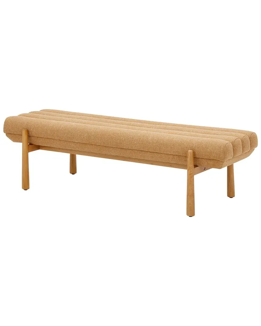 Julianna Heavy Linen Bench - Yellow image