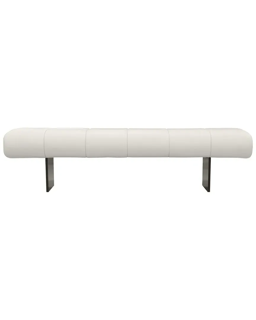 Karol Vegan Leather Bench - Cream image