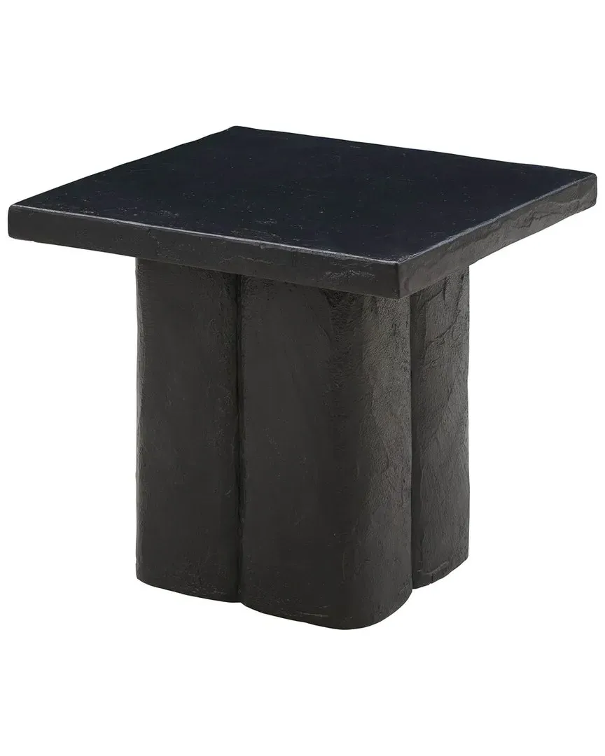 Kayla Side Table - Black, Concrete image
