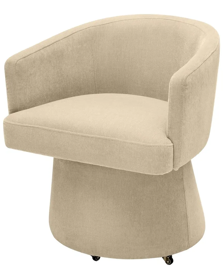 Kristen Rolling Desk Chair - Taupe image