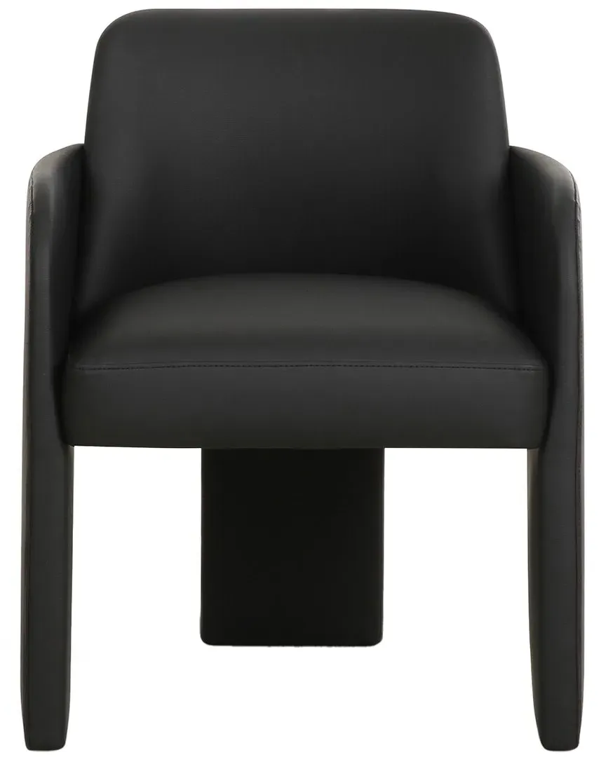 Leo Dining Chair - Black, Vegan Leather image