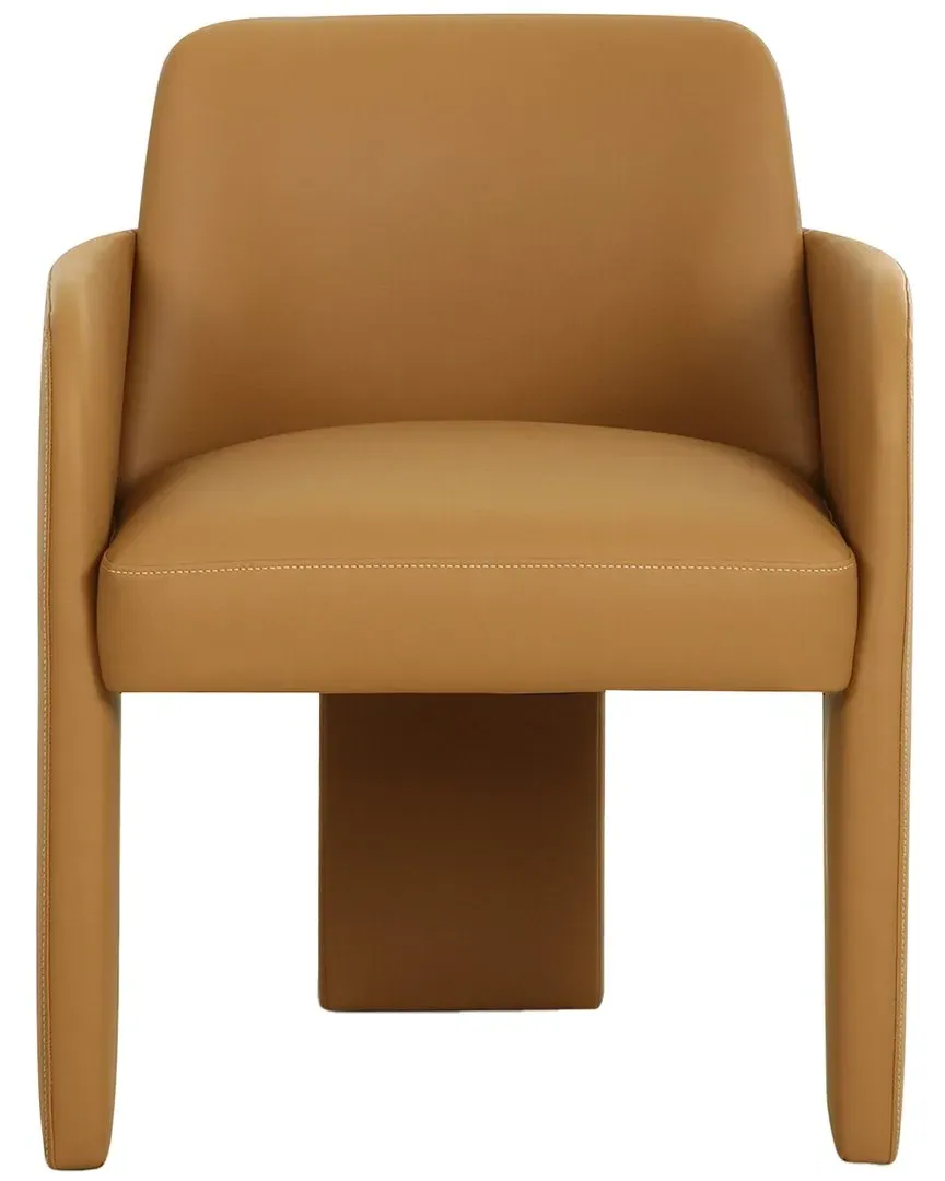 Leo Dining Chair - Tan, Vegan Leather