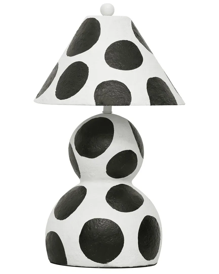 Lerici Papier Mache Table Lamp - Black image