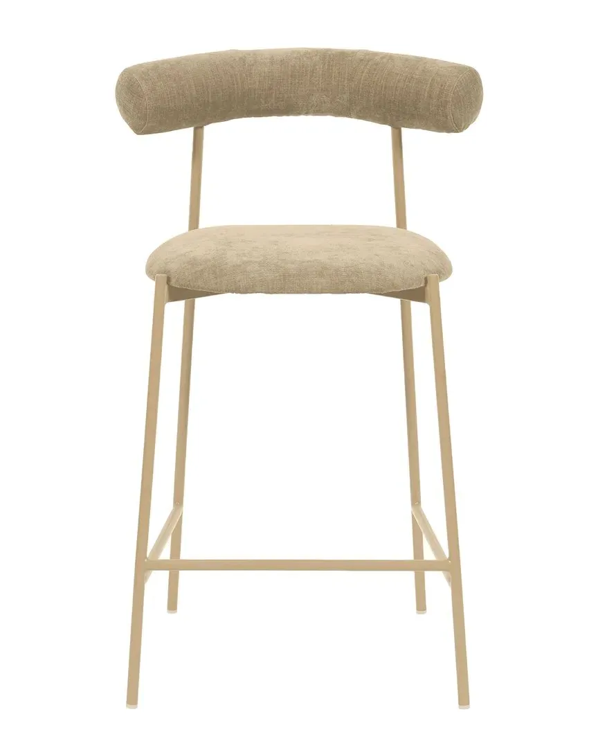 Liliana Velvet Counter Stool - Taupe image