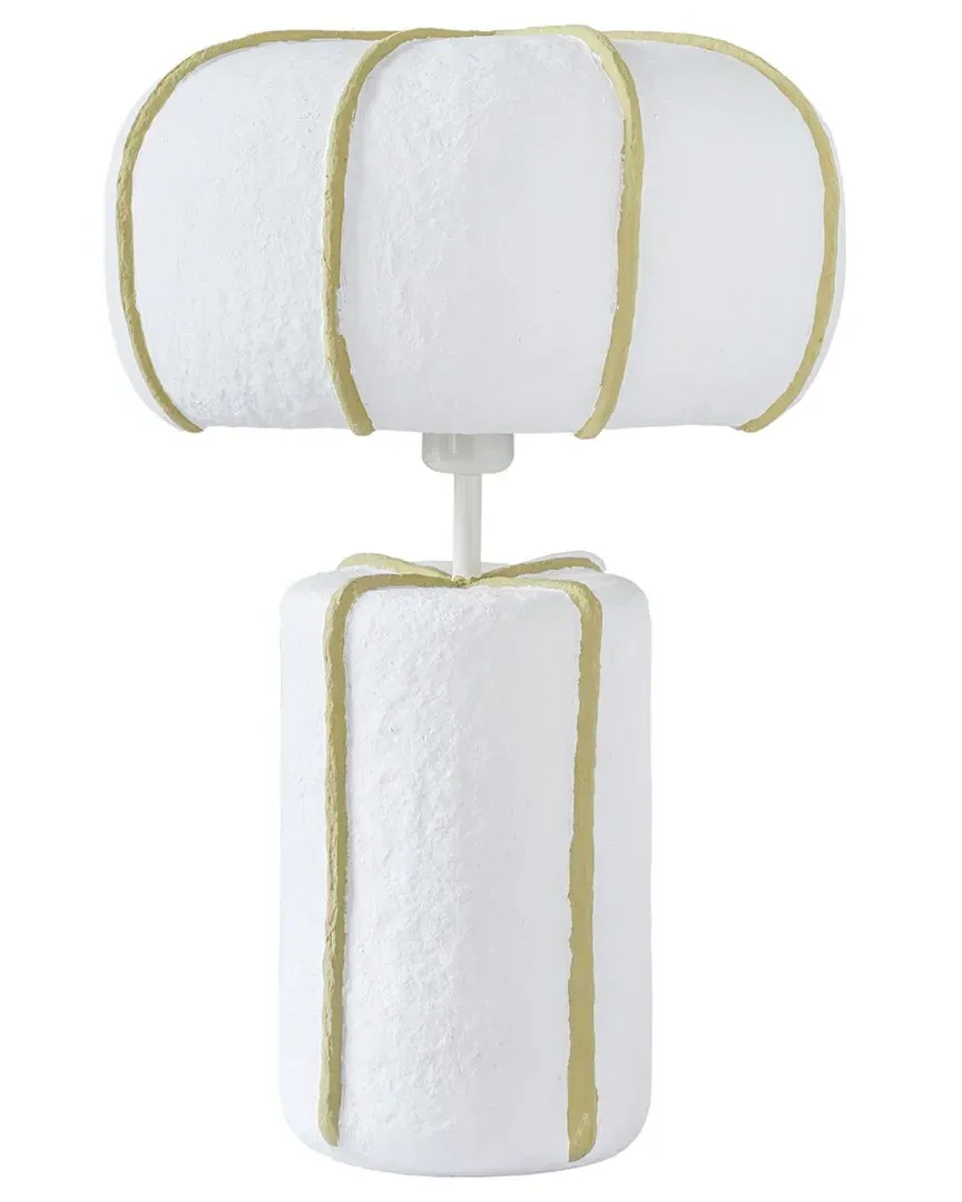 Looma Cotton Mache Table Lamp - Green
