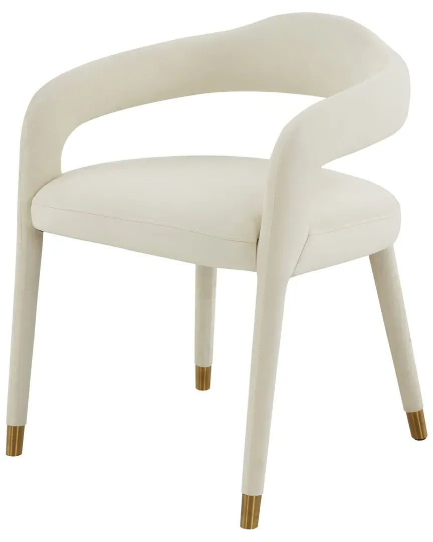 Lucia Velvet Dining Chair - Cream