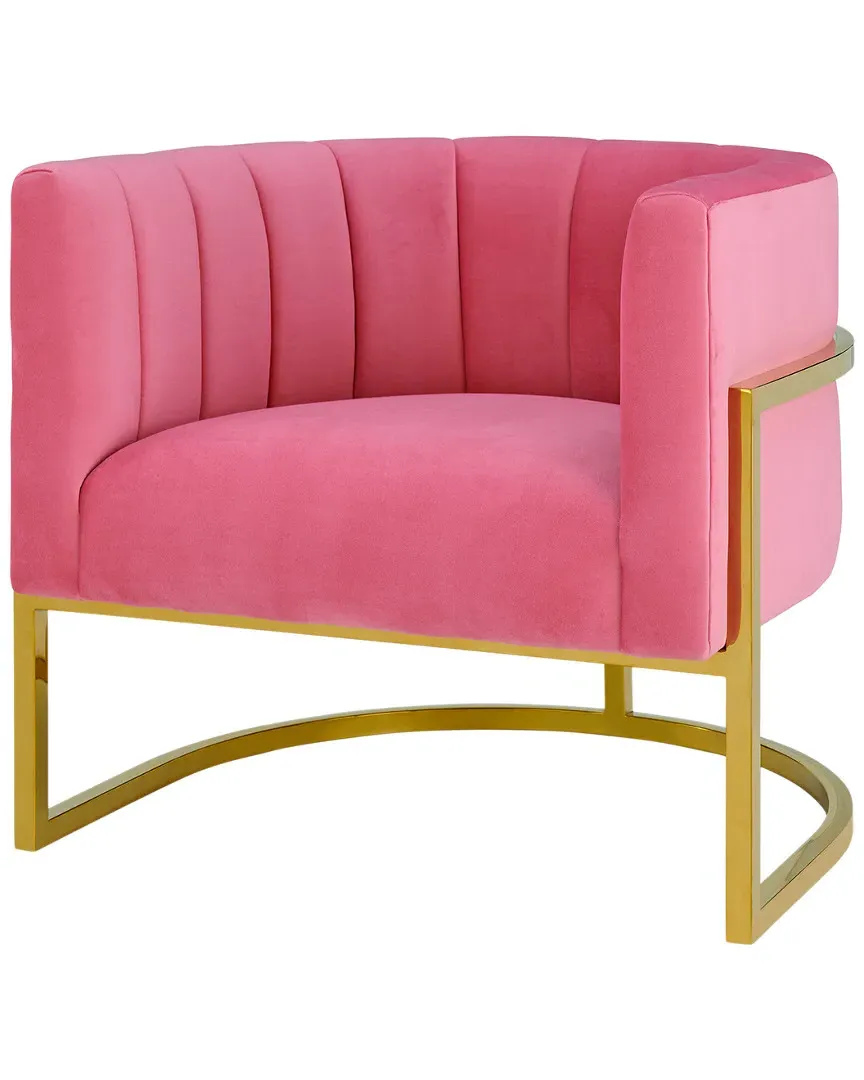 Magnolia Velvet Chair - Rose Pink image