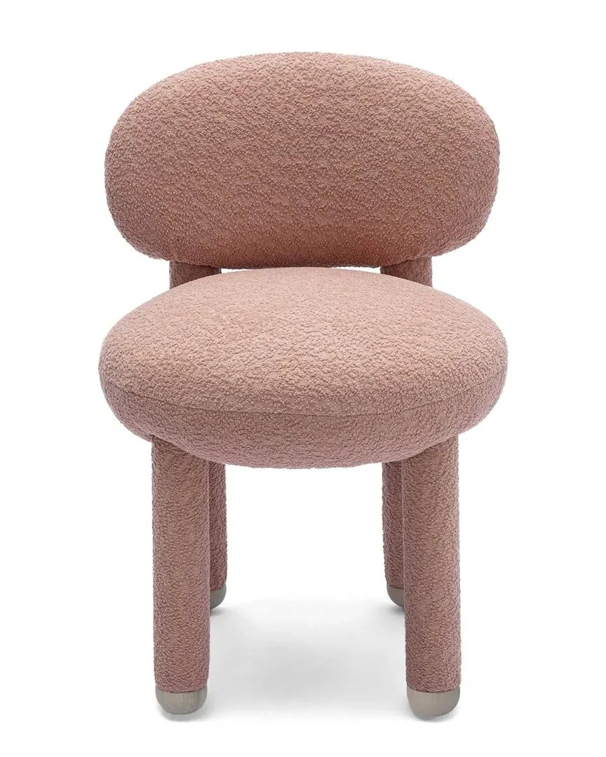 Manu Performance Boucle Vanity Side Chair - Pink
