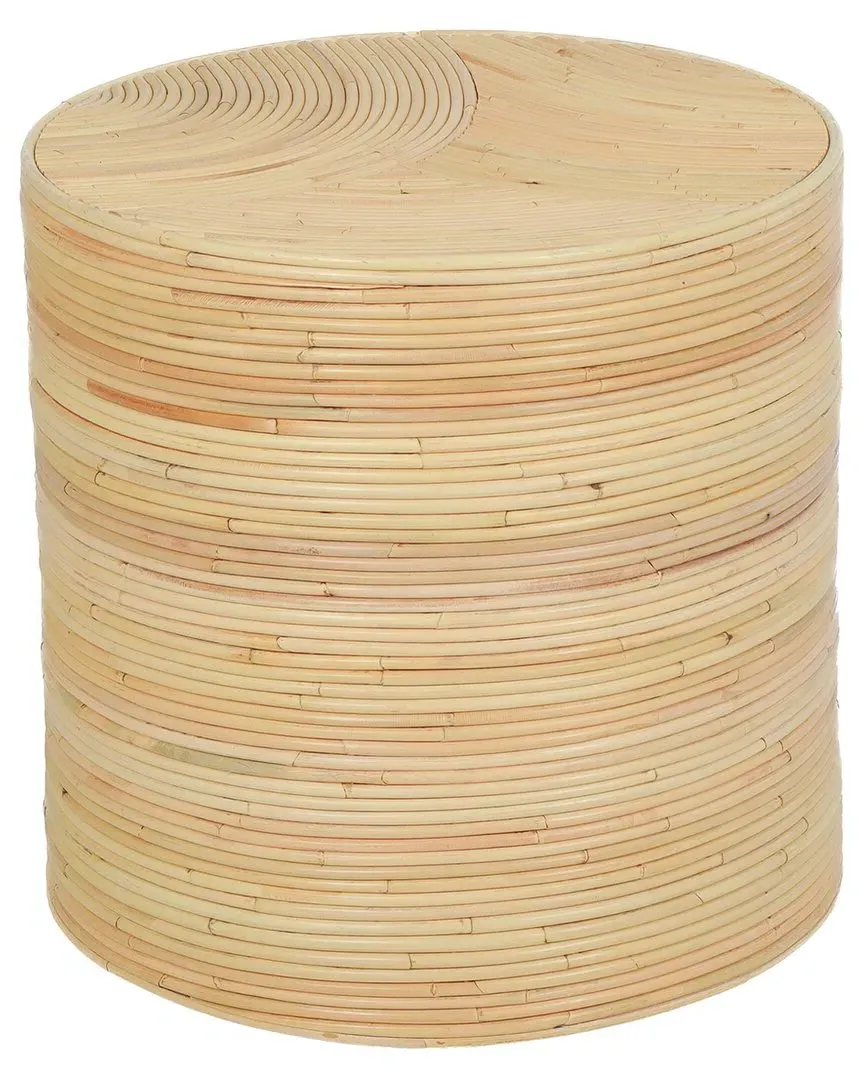 Matea Rattan Arch Side Table - Natural image