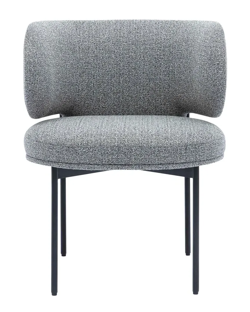 Maureen Dining Chair - Grey, Performance Boucle
