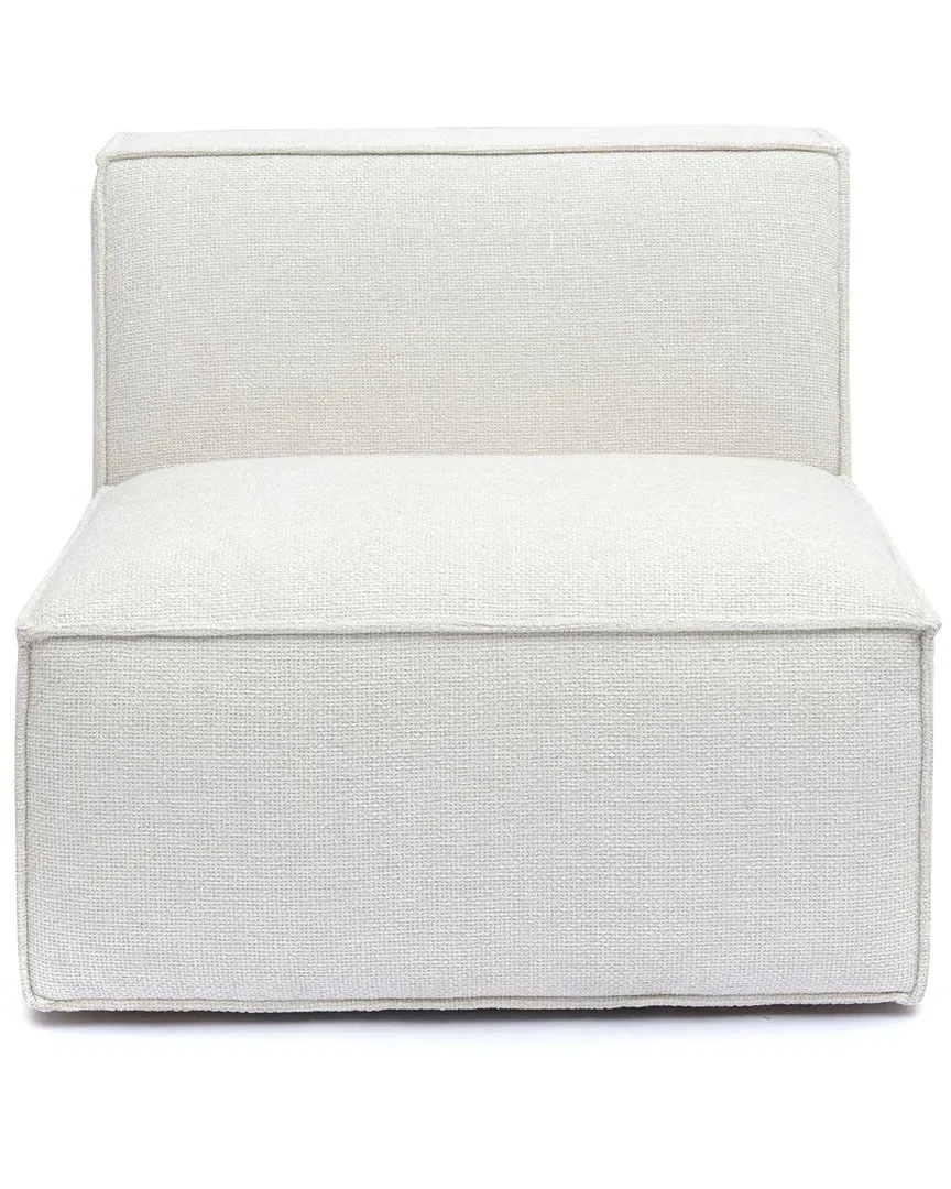Mindy Armless Chair - Cream, Chenille