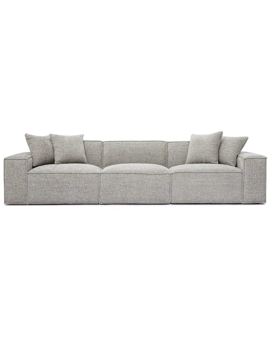Mindy Modular Sofa - Taupe, Chenille