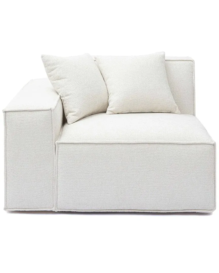 Mindy RAF Corner Chair - Cream, Chenille