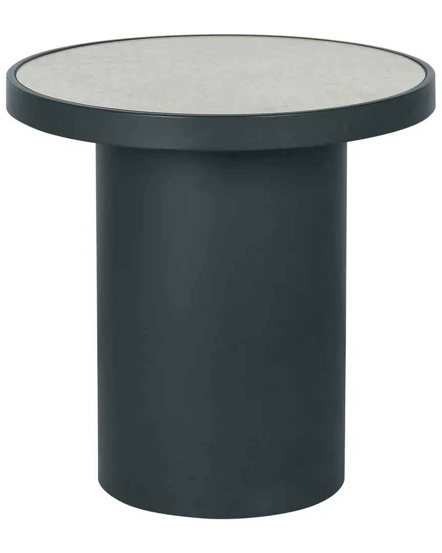 Nautilus Mirrored Side Table - Antique Silver image