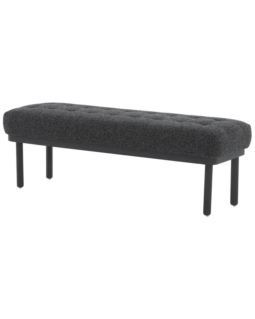Olivia Boucle Bench - Black image